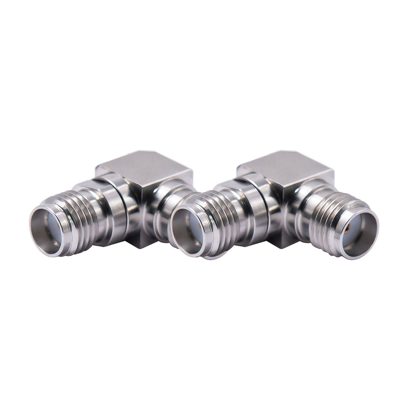 DC-18GHz SMA Female - SMA Female 90° Right Angle Adapter