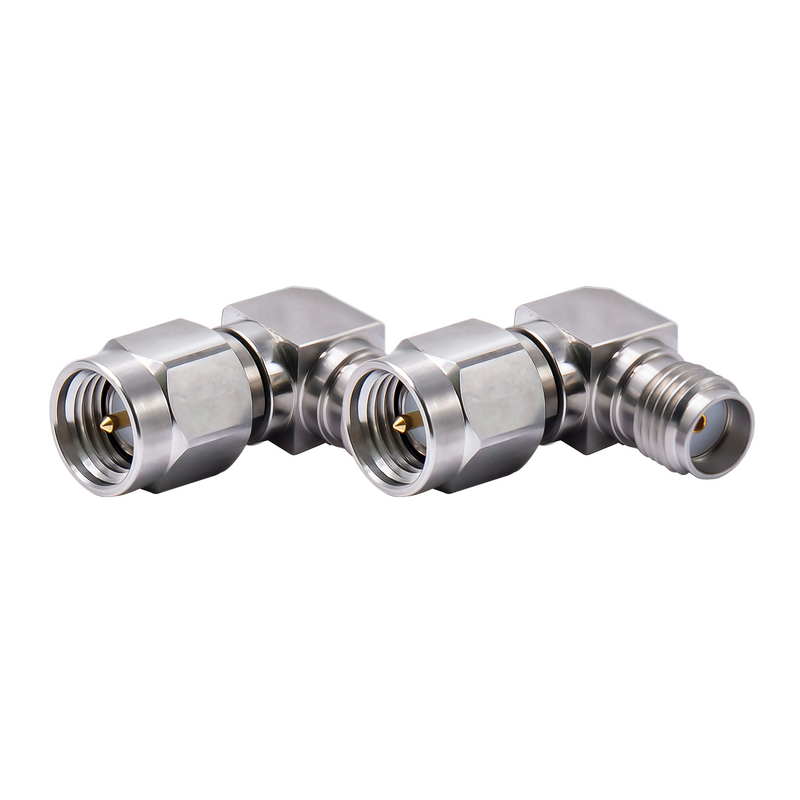 DC-18GHz SMA Male - SMA Female 90° Right Angle Adapter