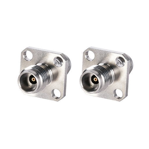 DC-50GHz 2.4mm Female - 2.4mm Female 4-Hole Flange Adapter