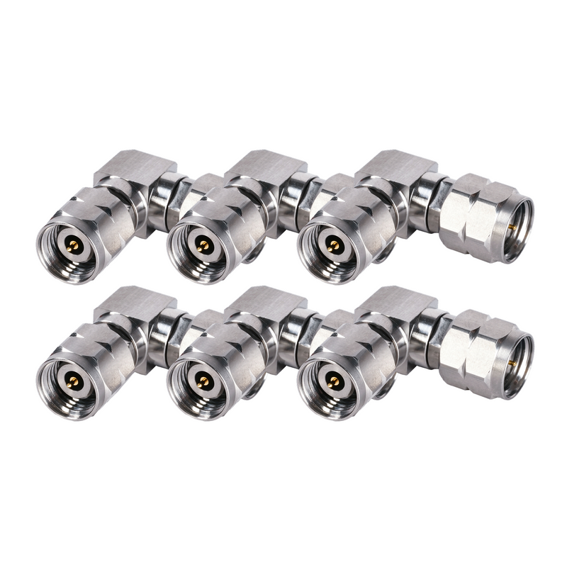 DC-50GHz 2.4mm Male - 2.4mm Male 90° Right Angle Adapter