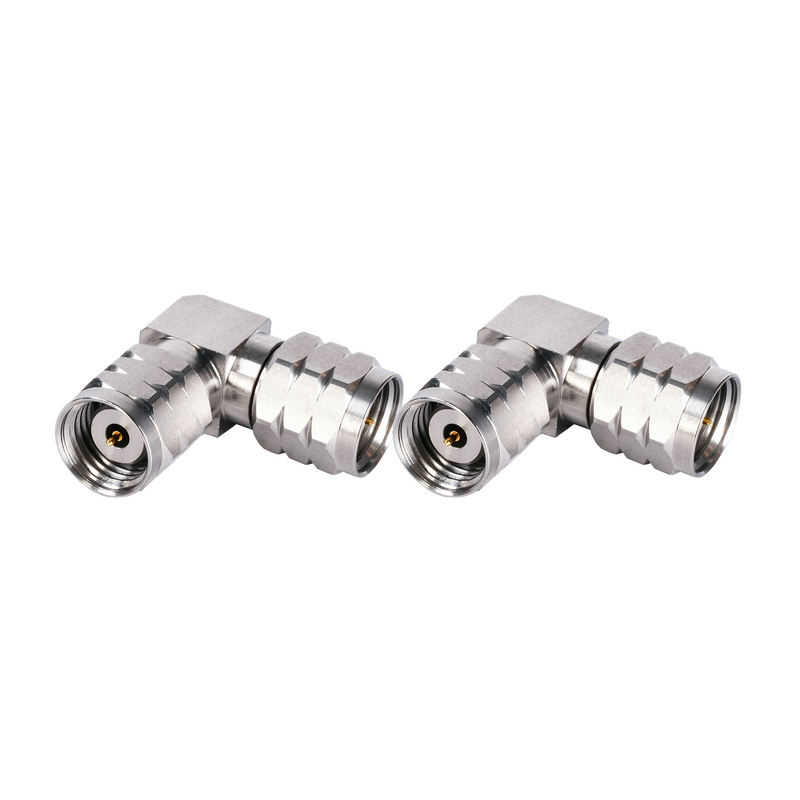 DC-67GHz 1.85mm Male - 1.85mm Male 90° Right Angle Adapter