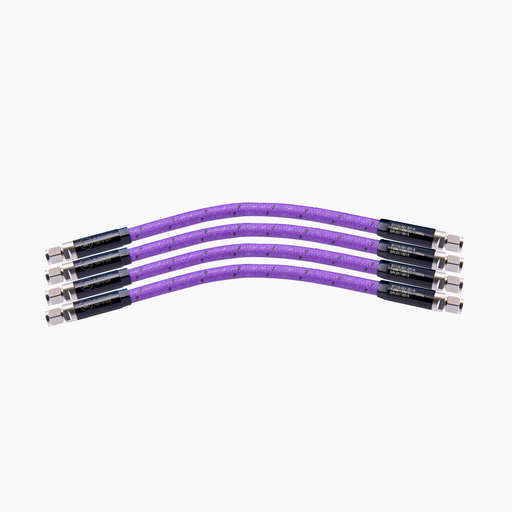 DC-110GHz 6" Armoured Flexible Low-Loss Test Cable, 1.0mm Male-Male