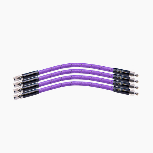DC-110GHz 6" Armoured Flexible Low-Loss Test Cable, 1.0mm Male-Female