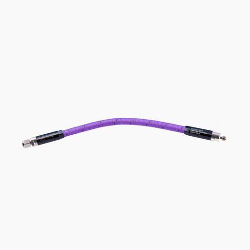 DC-110GHz 6" Armoured Flexible Low-Loss Test Cable, 1.0mm Male-Female